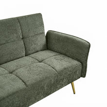 Load image into Gallery viewer, Forest 3 Seater Sofa Bed with Cup Holder - Green