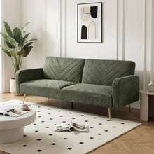 Load image into Gallery viewer, Kiwi Chenille 3 Seater Sofa Bed - Green