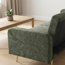 Load image into Gallery viewer, Kiwi Chenille 3 Seater Sofa Bed - Green