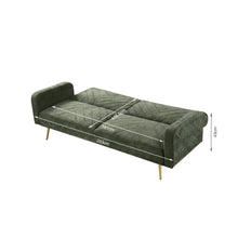 Load image into Gallery viewer, Kiwi Chenille 3 Seater Sofa Bed - Green
