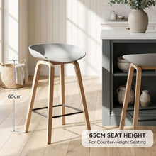 Load image into Gallery viewer, 24361-kai-metal-bar-stool-65cm-set-of-2-grey-2607243