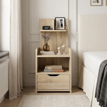 Load image into Gallery viewer, lt10639-vivian-bedside-table-with-shelves-oak-2607241
