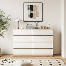 Load image into Gallery viewer, 22199-harris-8-drawers-low-boy-oak-white-2607245