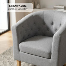 Load image into Gallery viewer, lt11116-pebble-wraparound-linen-armchair-light-grey-2607244