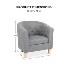 Load image into Gallery viewer, lt11116-pebble-wraparound-linen-armchair-light-grey-2607243