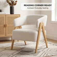 Load image into Gallery viewer, lt11119-bark-chenille-armchair-white-2607241
