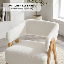 Load image into Gallery viewer, lt11119-bark-chenille-armchair-white-2607243