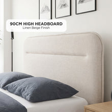 Load image into Gallery viewer, lt11093-steady-queen-gas-lift-bed-frame-linen-beige-2607275