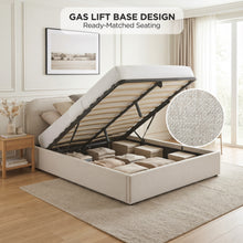 Load image into Gallery viewer, lt11093-steady-queen-gas-lift-bed-frame-linen-beige-2607272