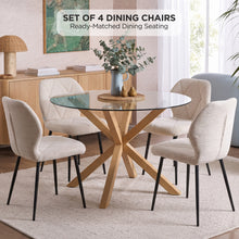 Load image into Gallery viewer, 24531-nori-fabric-dining-chair-set-of-4-beige-2607272