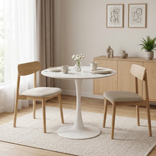 Load image into Gallery viewer, Tulesso Round Dining Table 80x75cm - Snow White