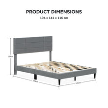 Load image into Gallery viewer, 24341-slate-double-bed-frame-grey-2607273