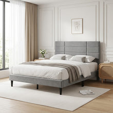 Load image into Gallery viewer, 24341-slate-double-bed-frame-grey-2607271