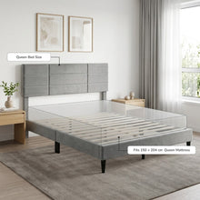 Load image into Gallery viewer, 24342-slate-queen-bed-frame-grey-2607272