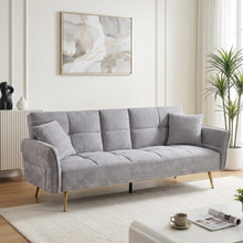 Load image into Gallery viewer, lt11072-forest-3-seater-sofa-bed-with-cup-holder-dark-grey-2607281