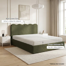 Load image into Gallery viewer, lt11011-cove-queen-gas-lift-bed-frame-dark-green-2607281
