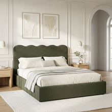 Load image into Gallery viewer, lt11011-cove-queen-gas-lift-bed-frame-dark-green-2607286