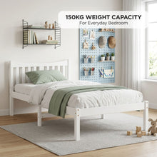 Load image into Gallery viewer, 24500-capra-king-single-wooden-bed-frame-white-2607284