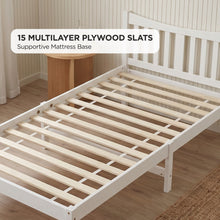 Load image into Gallery viewer, 24500-capra-king-single-wooden-bed-frame-white-2607282