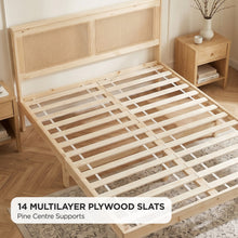 Load image into Gallery viewer, 24498-tropi-queen-wooden-bed-frame-natural-2607282