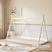 Load image into Gallery viewer, Harbor Single Wooden Bed Frame - White