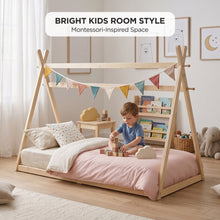 Load image into Gallery viewer, Harbor Single Wooden Bed Frame - Natural