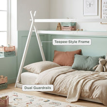 Load image into Gallery viewer, 24492-harbor-single-wooden-bed-frame-white-2607282