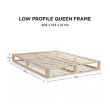 Load image into Gallery viewer, 24483-loom-queen-wooden-bed-frame-natural-2607282