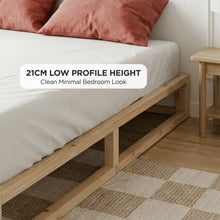 Load image into Gallery viewer, 24483-loom-queen-wooden-bed-frame-natural-2607284