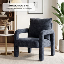 Load image into Gallery viewer, lt10988-modo-chenille-armchair-navy-blue-2607292