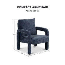 Load image into Gallery viewer, lt10988-modo-chenille-armchair-navy-blue-2607293