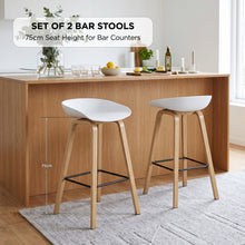 Load image into Gallery viewer, Kai Metal Bar Stool 75cm - Set of 2 - White