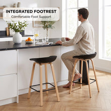 Load image into Gallery viewer, Kai Metal Bar Stool 75cm - Set of 2 - Black