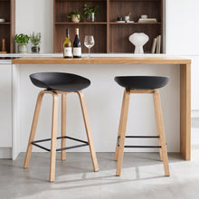 Load image into Gallery viewer, Kai Metal Bar Stool 75cm - Set of 2 - Black
