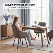 Load image into Gallery viewer, lt11037-elora-swivel-velvet-dining-chair-set-of-2-brown-2607244