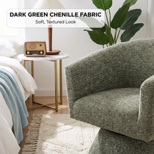 Load image into Gallery viewer, Hug Chenille Swivel Armchair - Dark Green