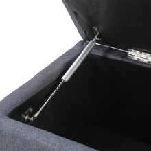 Load image into Gallery viewer, Theodore Storage Ottoman Bench - Dark Grey