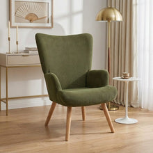 Load image into Gallery viewer, lt11104-laze-corduroy-armchair-dark-green-2607291