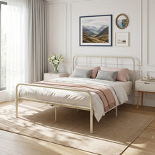 Load image into Gallery viewer, 24435-bolt-double-metal-bed-frame-cream-2607291