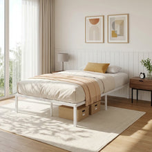 Load image into Gallery viewer, 24445-lite-king-single-metal-bed-frame-white-2607291