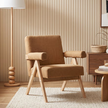 Load image into Gallery viewer, lt11060-soren-linen-armchair-caramel-brown-2607291