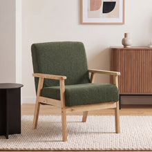 Load image into Gallery viewer, lt11057-aven-boucle-armchair-dark-green-2607291