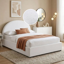 Load image into Gallery viewer, lt10666-isabella-teddy-boucle-double-gas-lift-bed-frame-white-2607311