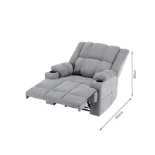 Load image into Gallery viewer, Corven Manual 1 Seater Recliner Sofa - Grey