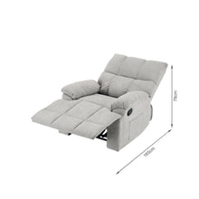 Load image into Gallery viewer, Orston Manual 1 Seater Recliner Sofa - Light Grey