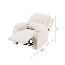Load image into Gallery viewer, Solis Manual 1 Seater Recliner Sofa - Beige