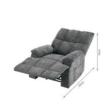 Load image into Gallery viewer, Orston Manual 1 Seater Recliner Sofa - Dark Grey