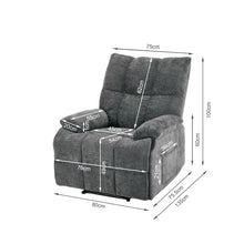 Load image into Gallery viewer, Orston Manual 1 Seater Recliner Sofa - Dark Grey