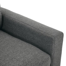 Load image into Gallery viewer, Kellen 3 Seater Sofa With Ottoman - Dark Grey