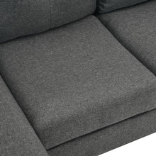 Load image into Gallery viewer, Kellen 3 Seater Sofa With Ottoman - Dark Grey
